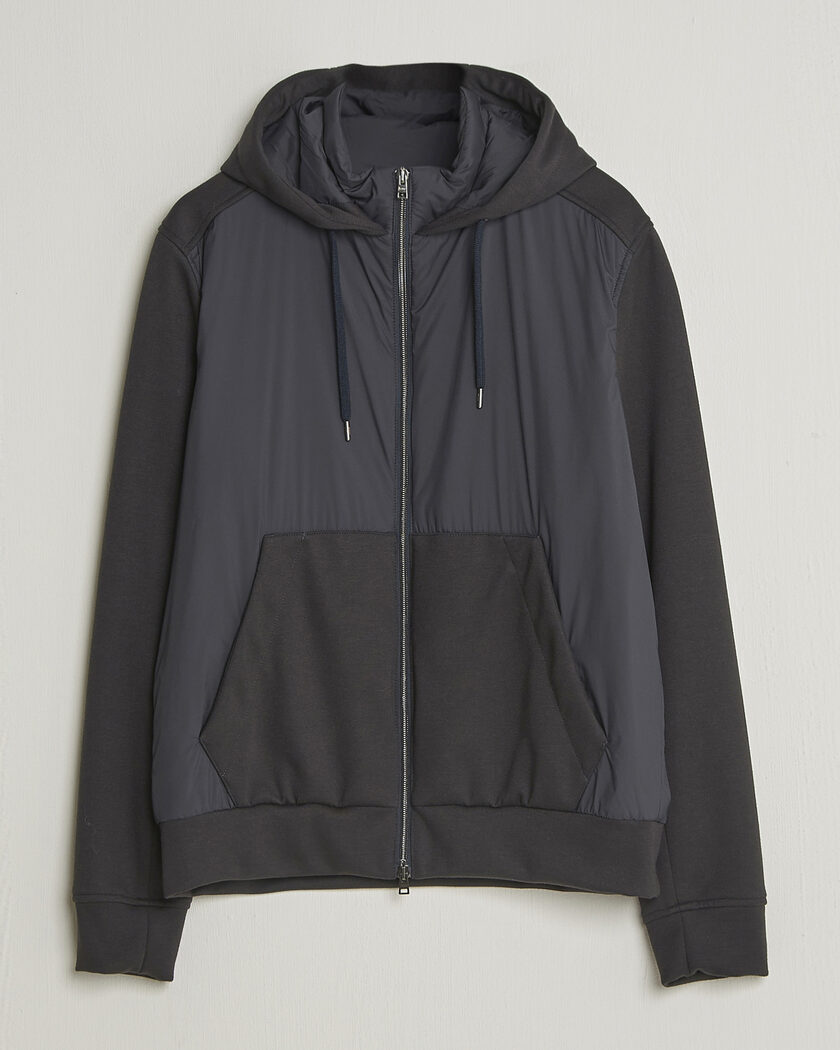 Herno Hooded Hybrid Jacket Navy – Sininen