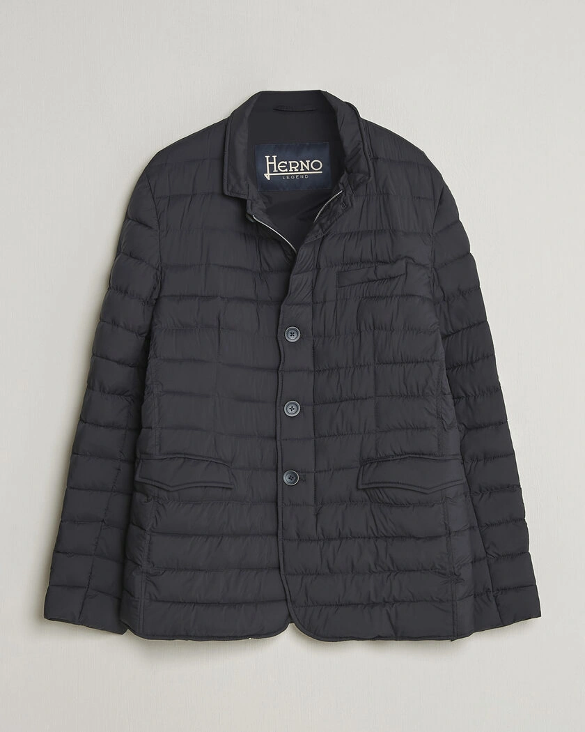 Herno Nuage Matt Nylon Blazer Navy – Sininen