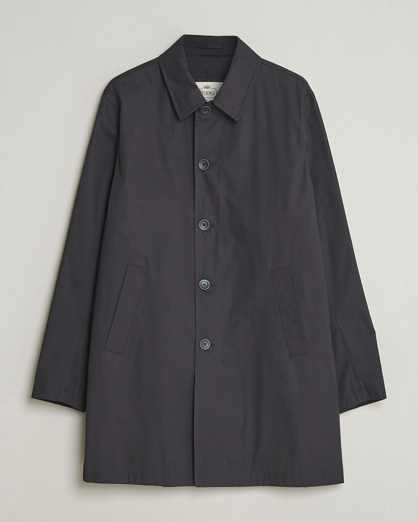 Herno Cotton Car Coat Navy – Sininen