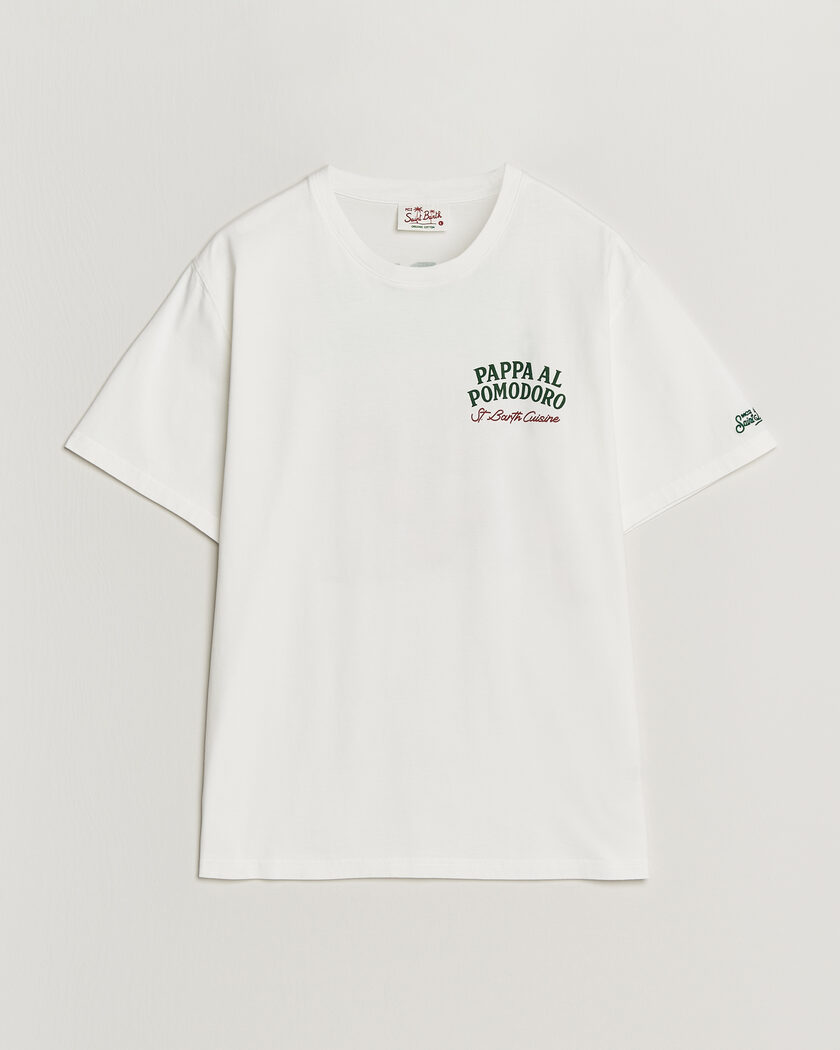 MC2 Saint Barth Back Printed Cotton T-Shirt Pappa Pomodoro – Valkoinen