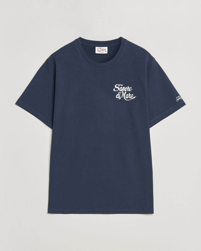 MC2 Saint Barth Printed Cotton T-Shirt Sapore Di Mare – Sininen