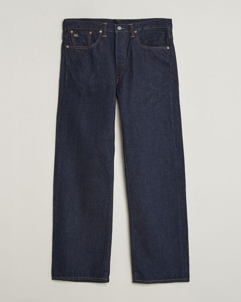 RRL Vintage Fit 5-Pocket Denim East/West Rinse – Sininen