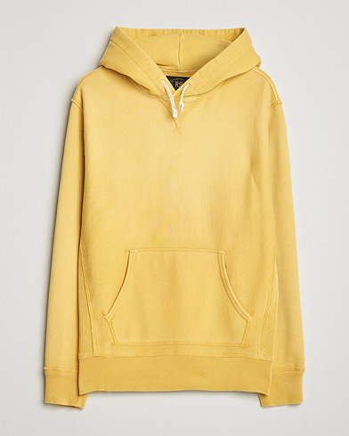 RRL Hooded Sweatshirt Campus Yellow – Keltainen