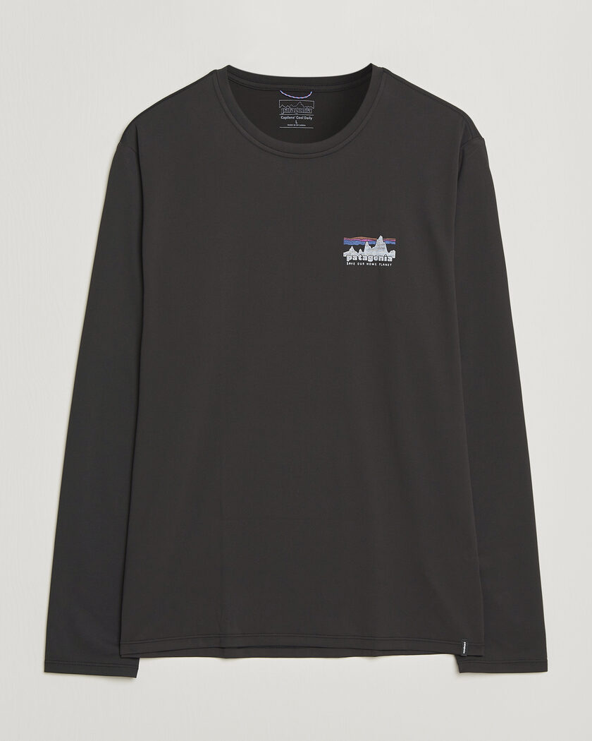 Patagonia 73 Skyline Cap Cool Daily Long Sleeve T-Shirt Black – Musta