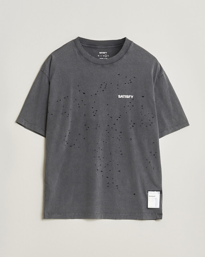 Satisfy MothTech Small Logo T-Shirt Aged Black – Musta