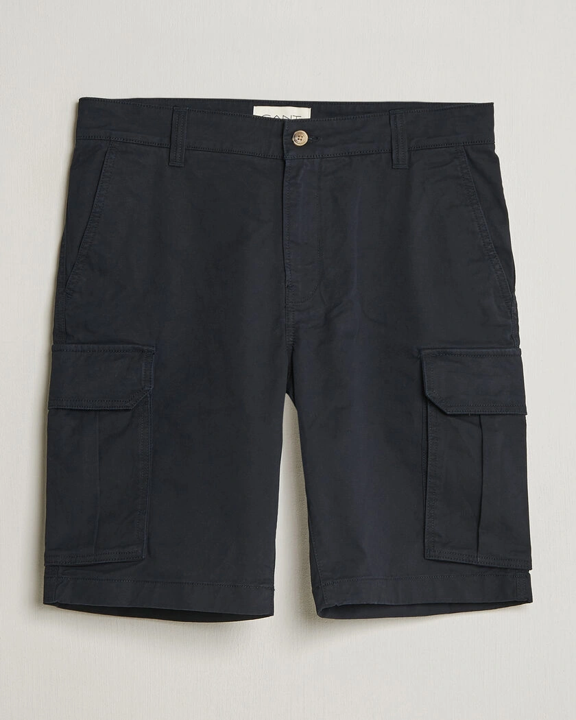 Gant Regular Fit Classic Cargo Shorts Black – Musta