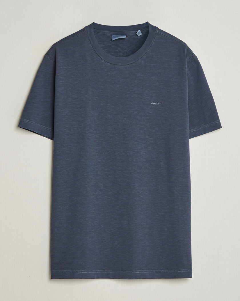 GANT Washed Slub T-Shirt Evening Blue – Sininen