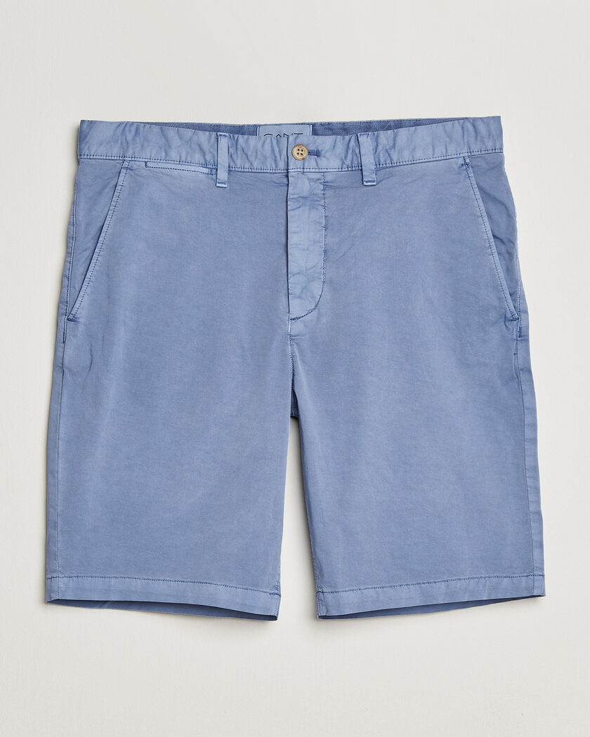Gant Regular Sunfaded Shorts Faded Denim – Sininen