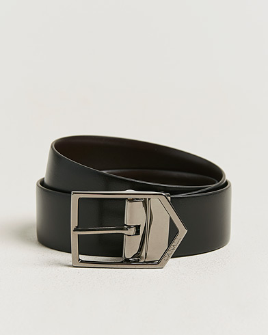 Canali Reversible Leather Belt Black/Brown – Monivärinen
