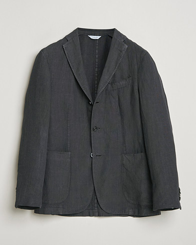 Boglioli K Jacket Linen Blazer Dark Brown – Ruskea