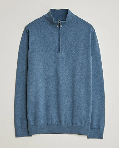 Barbour Lifestyle Cotton Half Zip Dusk Blue – Sininen