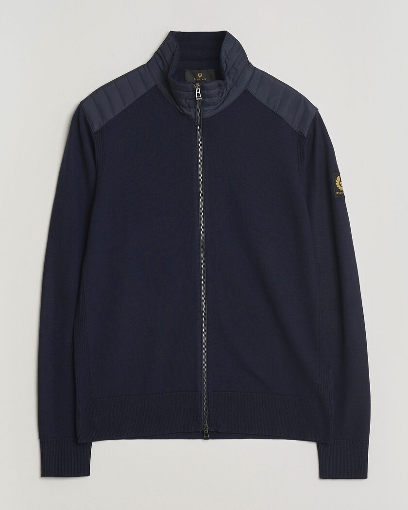 Belstaff Kelby Knitted Full Zip Dark Ink – Sininen