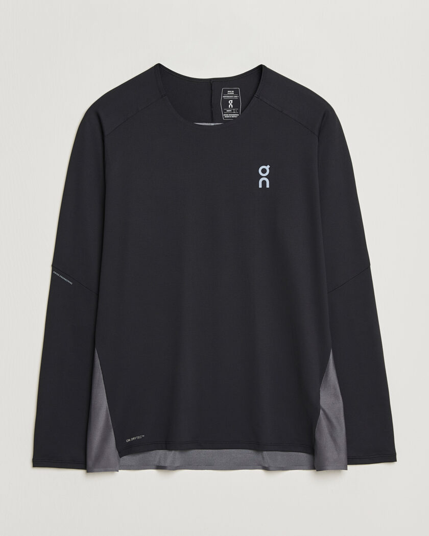 On Performance Long Sleeve T-Shirt Black – Musta