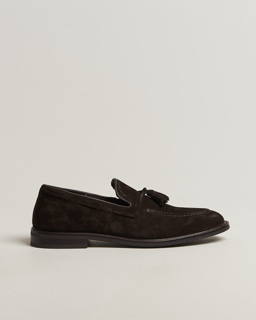 GANT Lozham Suede Tassle Loafer Dark Brown – Ruskea