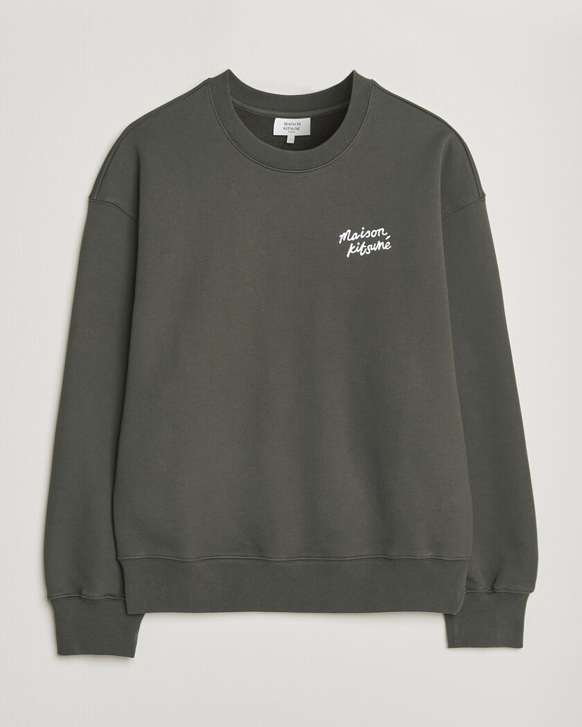Maison Kitsuné Handwriting Sweatshirt Beluga – Ruskea
