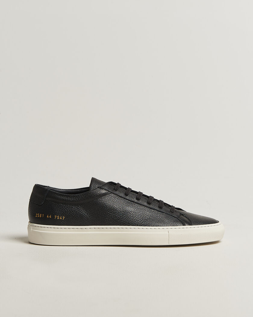 Common Projects Original Achilles Grained Leather Sneaker Black – Musta