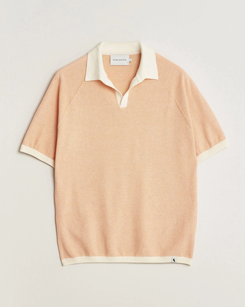 Peregrine Lynton Cotton Polo Apricot – Oranssi