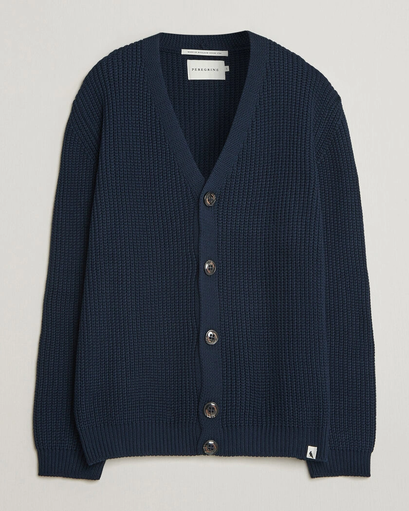 Peregrine River Cotton Cardigan Navy – Sininen