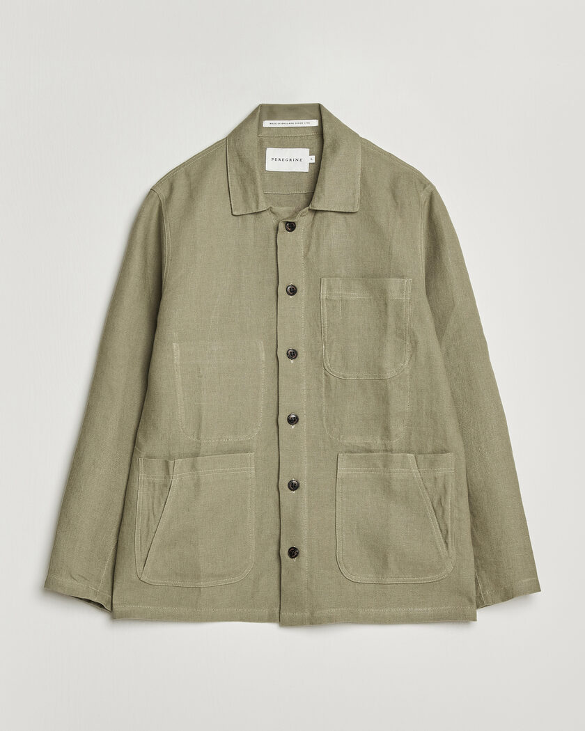 Peregrine Windsor Linen Shacket Khaki – Vihreä
