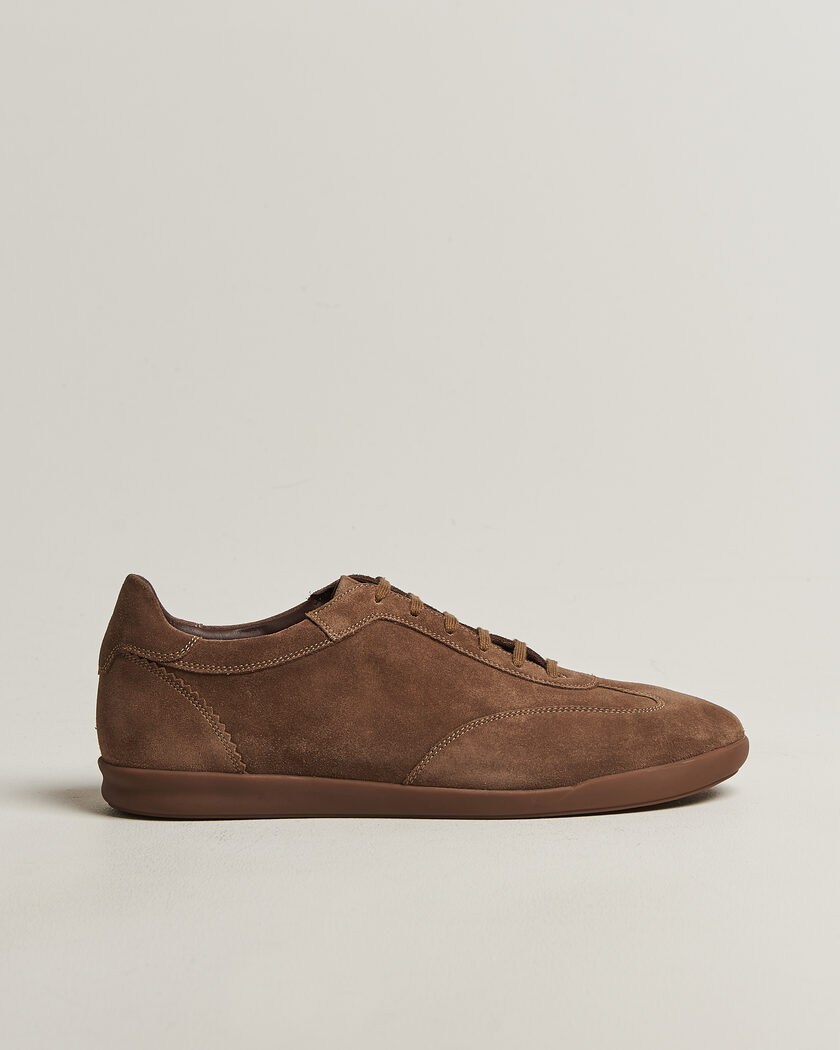 Loake Shoemakers Loake 1880 Mayfair Suede Dress Sneaker Flint – Beige