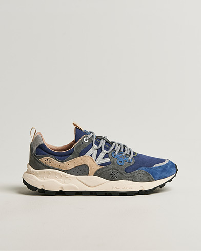Flower Mountain Yamano 3 Suede/Canvas Sneaker Blue/Grey – Sininen
