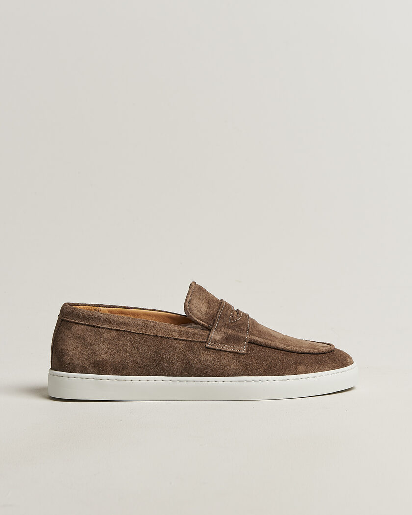 Fliteless Suede Penny Sneaker Light Brown – Ruskea