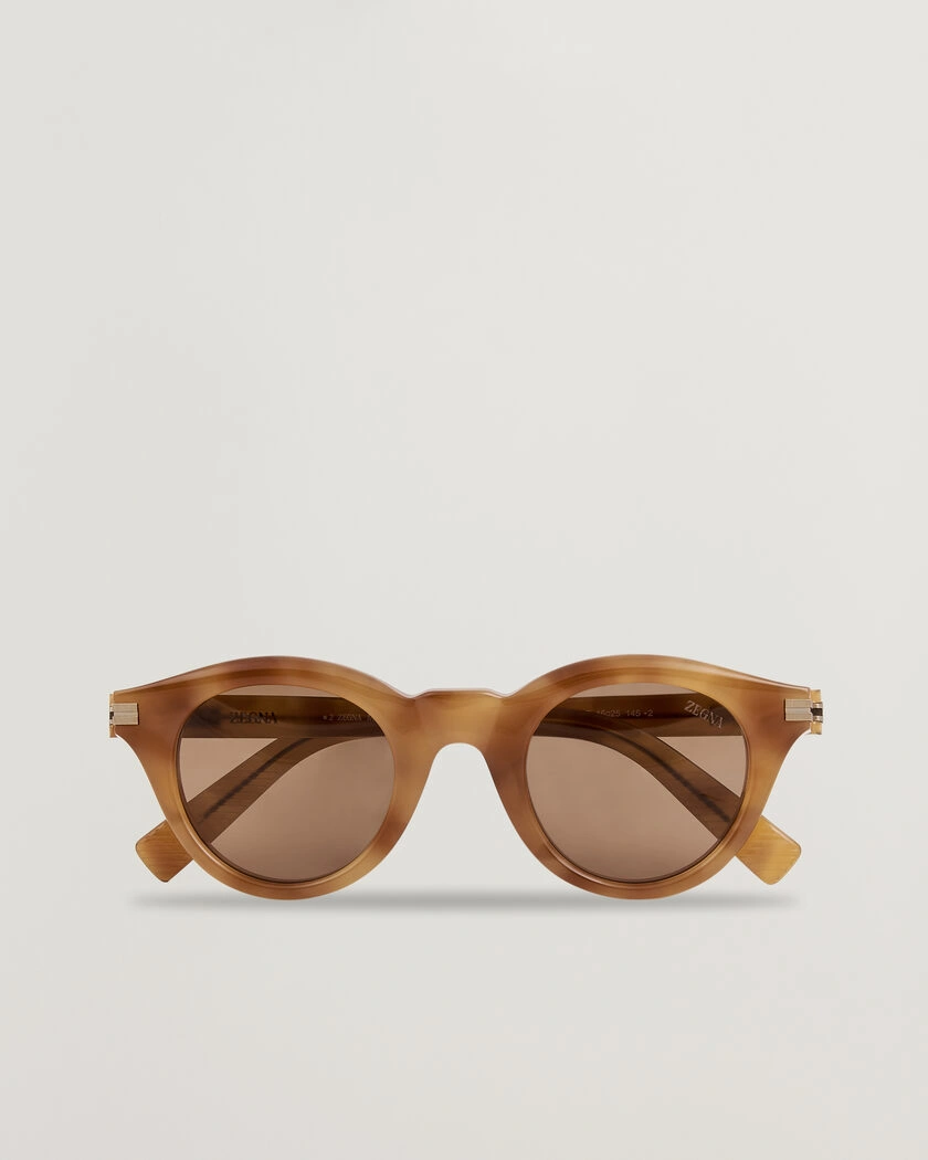 Zegna EZ0302 Sunglasses Havana – Ruskea