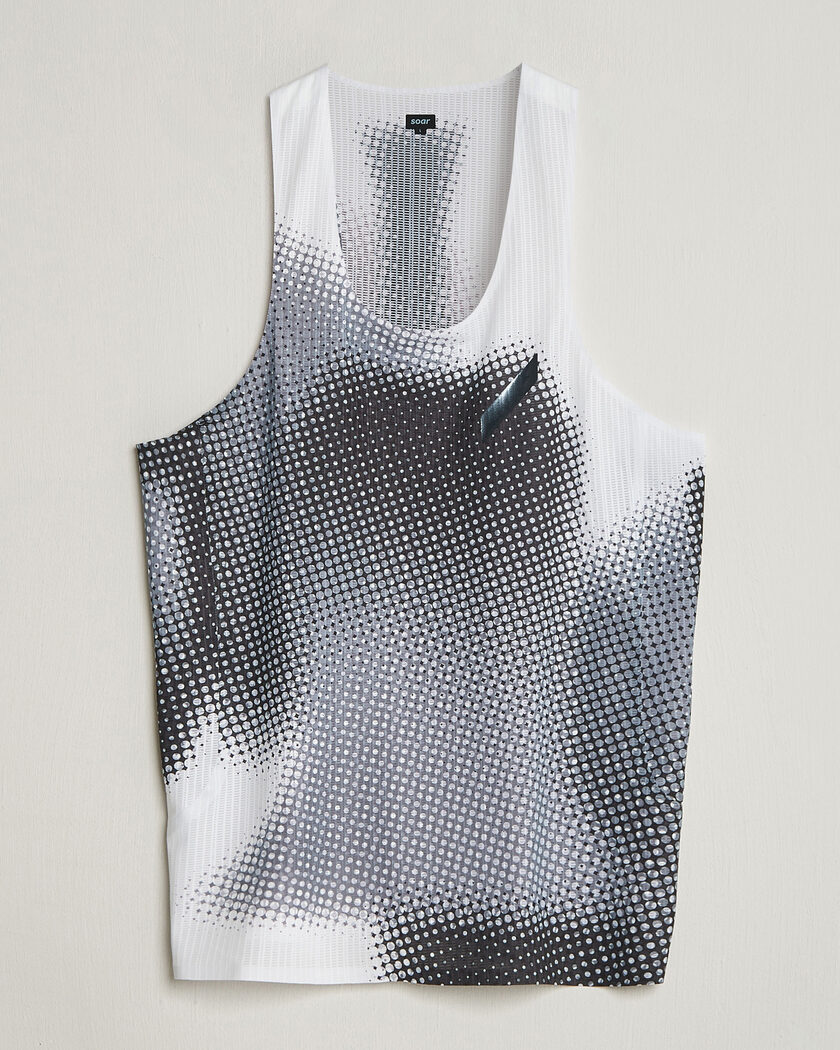 SOAR Running Race Vest Black/White – Musta