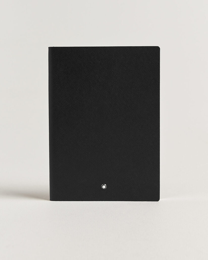 Montblanc Sartorial Leather Medium Notebook, Lined Black – Musta