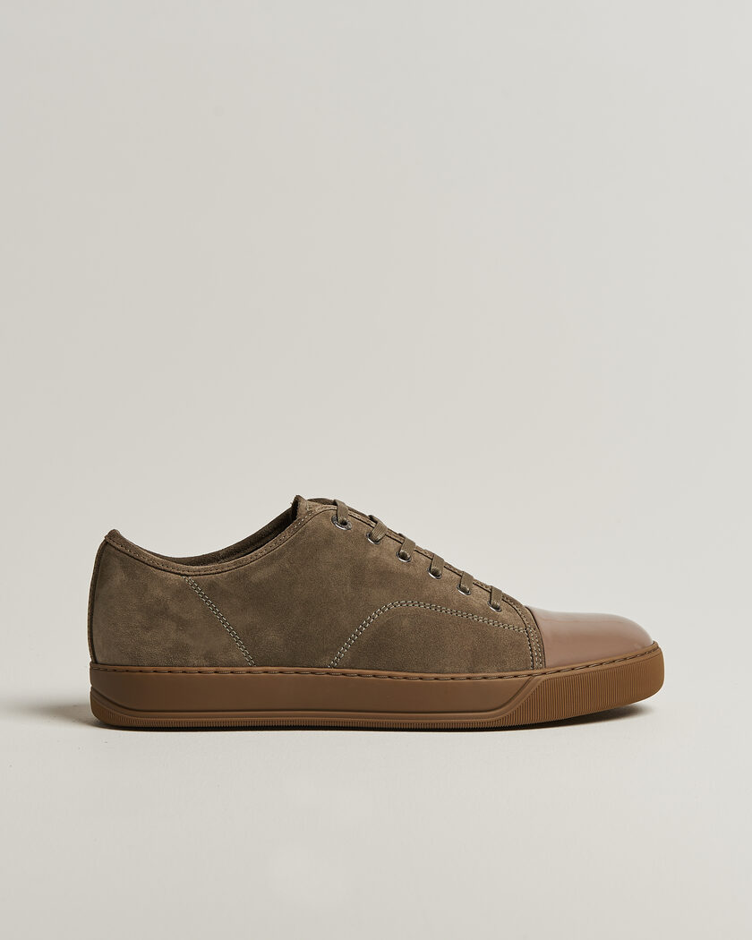 Lanvin DBB1 Patent Cap Toe Sneakers Khaki – Vihreä