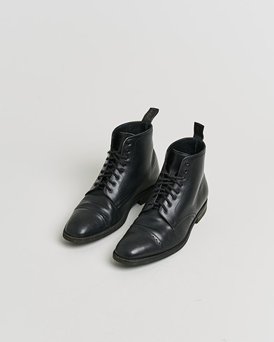 Pre-owned Loake 1880 Hyde Boot Black Calf UK10,5 - EU44,5 – Musta