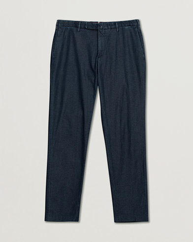 Pre-owned Incotex Slim Fit Denim Stretch Chino Dark Indigo – Sininen