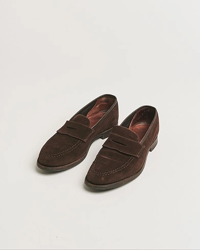 Pre-owned Crockett & Jones Harvard City Sole Dark Brown Suede – Ruskea
