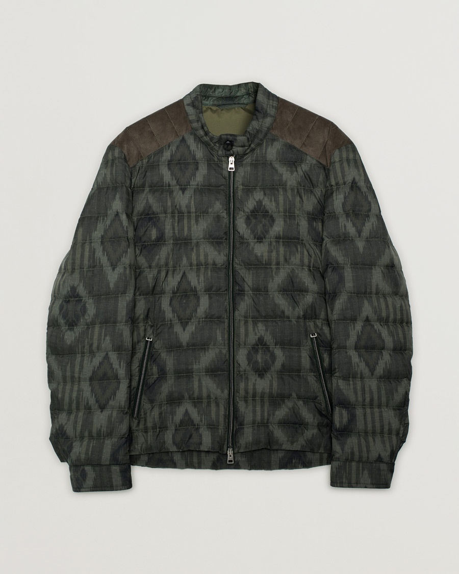 Pre-owned Etro Printed Nylon Jacket Dark Green – Vihreä