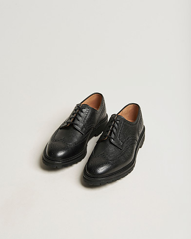 Pre-owned Crockett & Jones Pembroke Derbys Scotch Grain Vibram Black Calf UK6,5 - EU40,5 – Musta