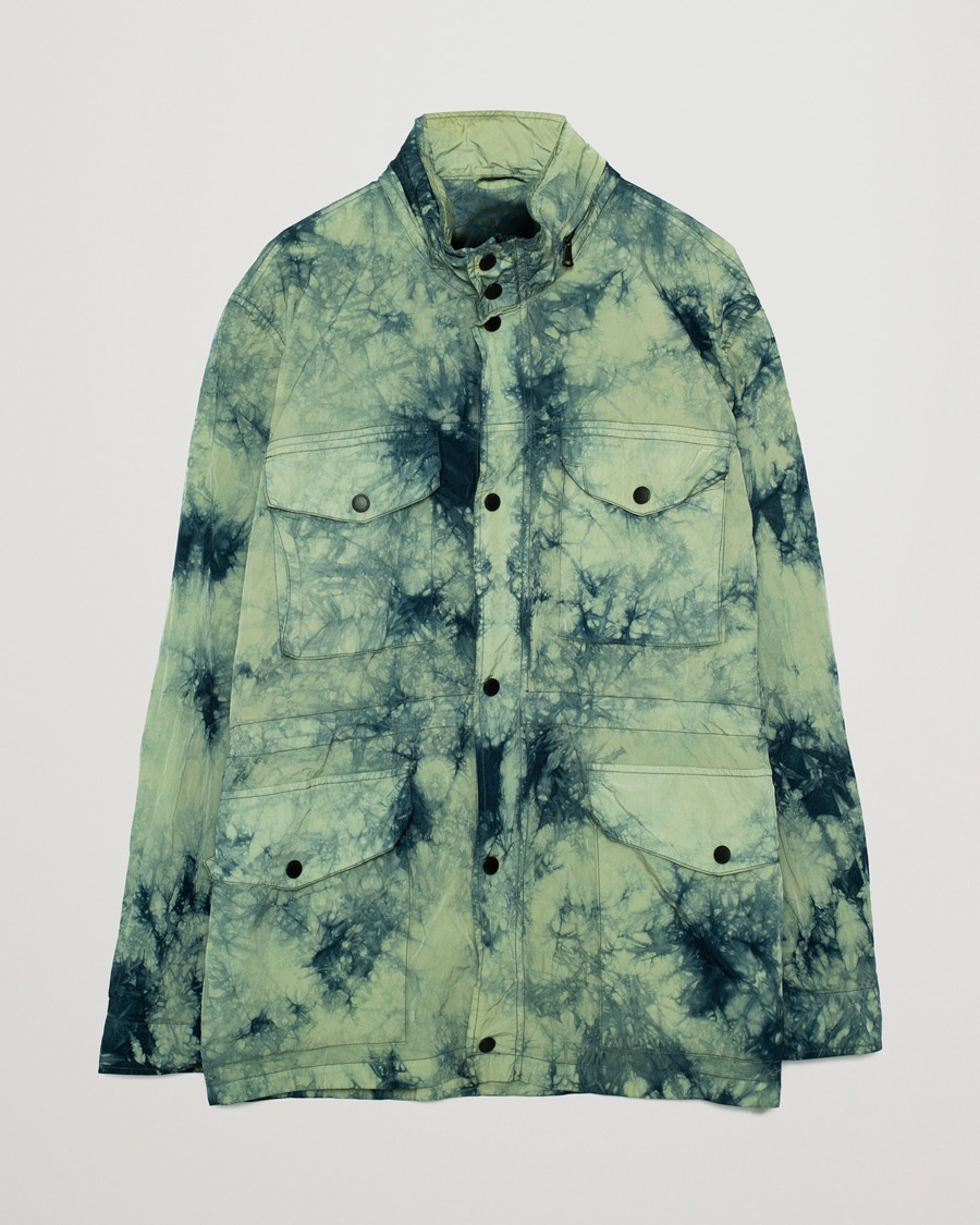 Pre-owned J.Lindeberg Hayes Tie Dye Recycled Nylon Field Jacket Aloe – Monivärinen