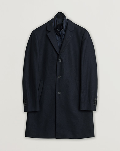 Pre-owned Tiger of Sweden Netley Wool Coat Navy 48 – Sininen