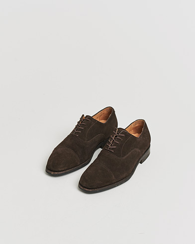 Pre-owned Myrqvist Äppelviken Oxford Dark Brown Suede UK6 - EU40 – Ruskea
