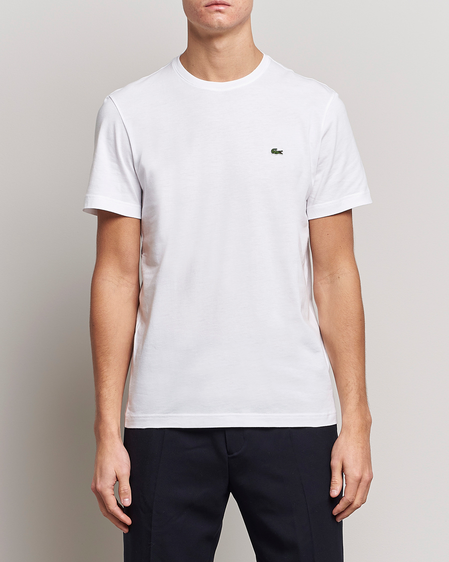 Mies | T-paidat | Lacoste | Crew Neck T-Shirt White