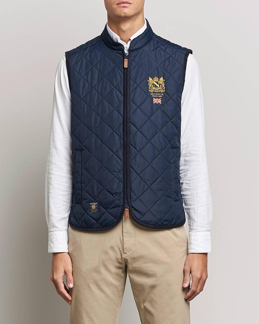 Mies |  | Morris | Trenton Quilted Vest Old Blue
