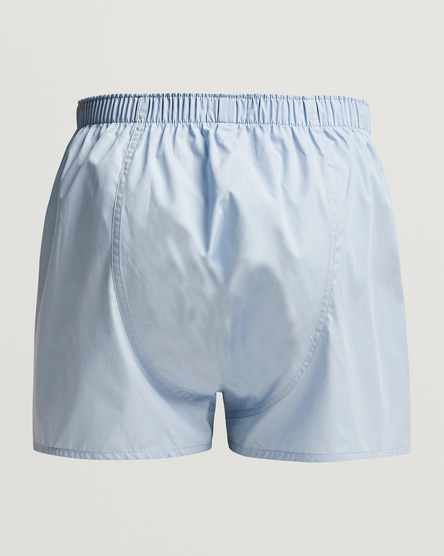 Mies | Alushousut | Sunspel | Classic Woven Cotton Boxer Shorts Plain Blue
