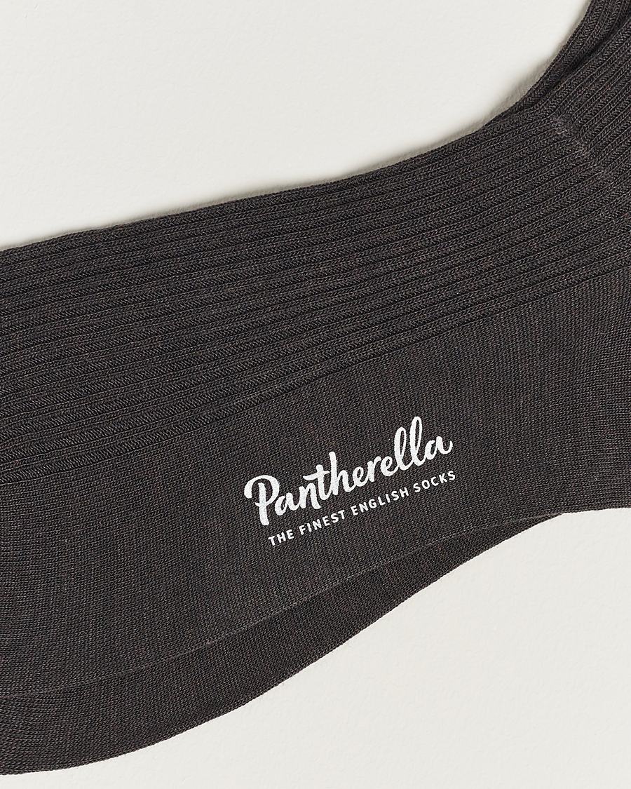 Mies | Formal Wear | Pantherella | Naish Merino/Nylon Sock Chocolate