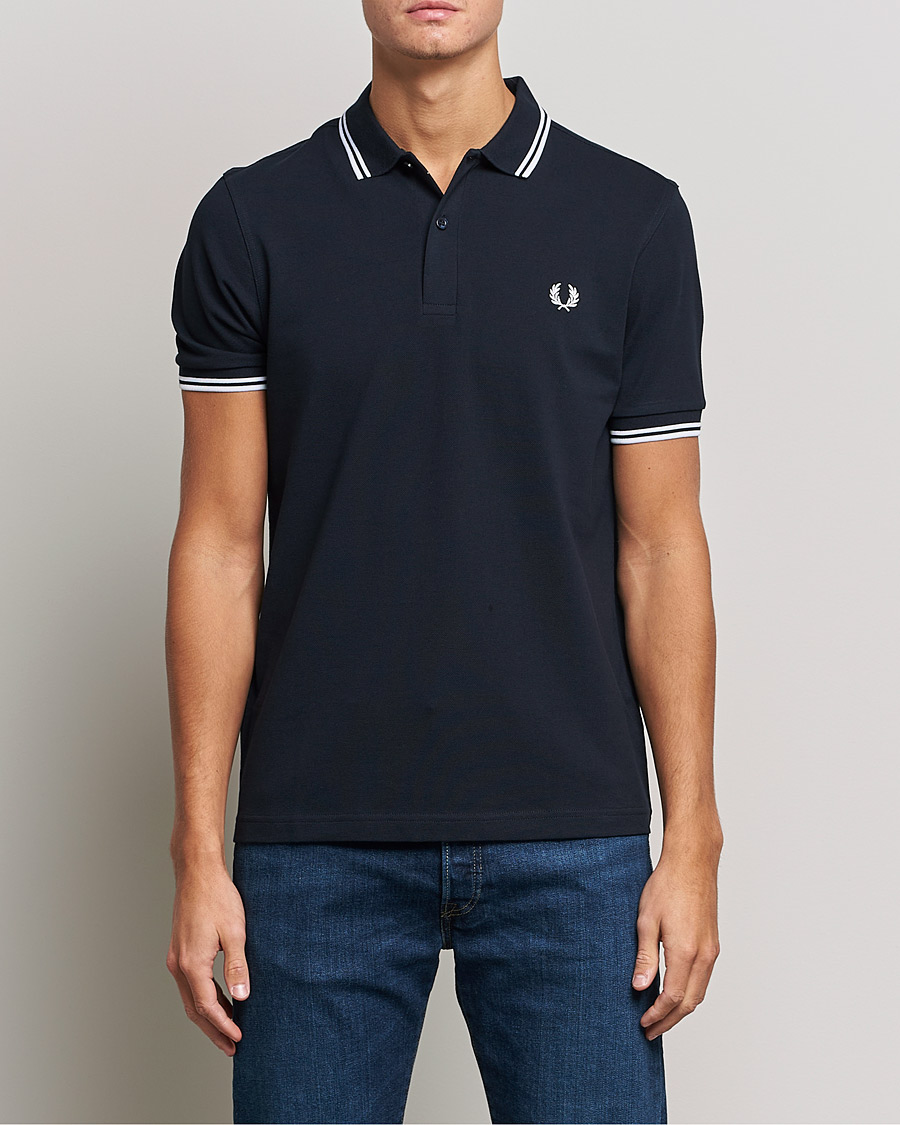 Mies | Vaatteet | Fred Perry | Twin Tipped Polo Shirt Navy/White