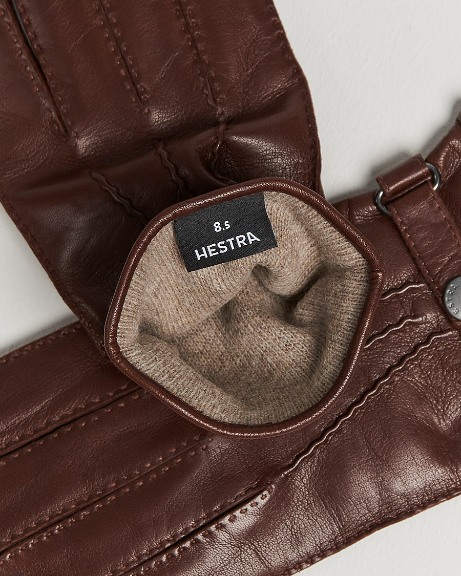 Mies |  | Hestra | Jake Wool Lined Buckle Glove Chestnut