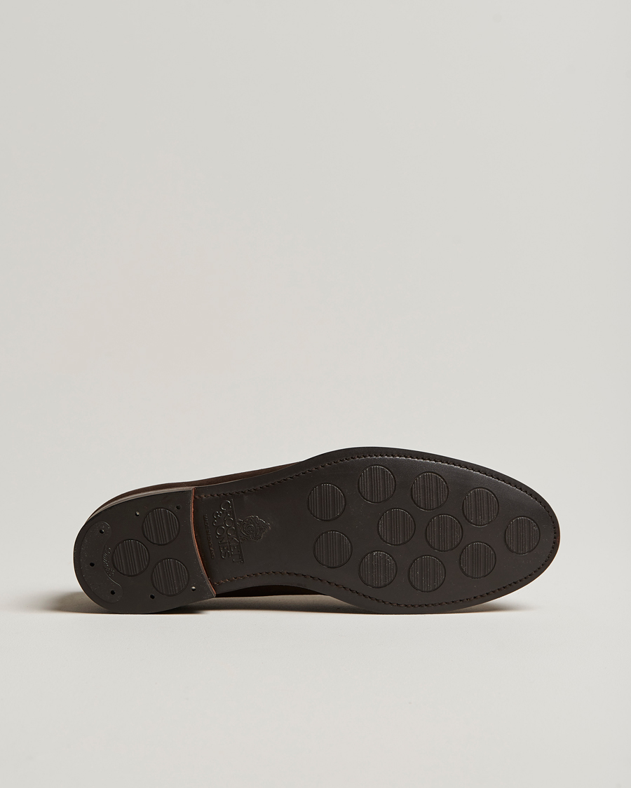 Mies | Loaferit | Crockett & Jones | Harvard City Sole Dark Brown Suede