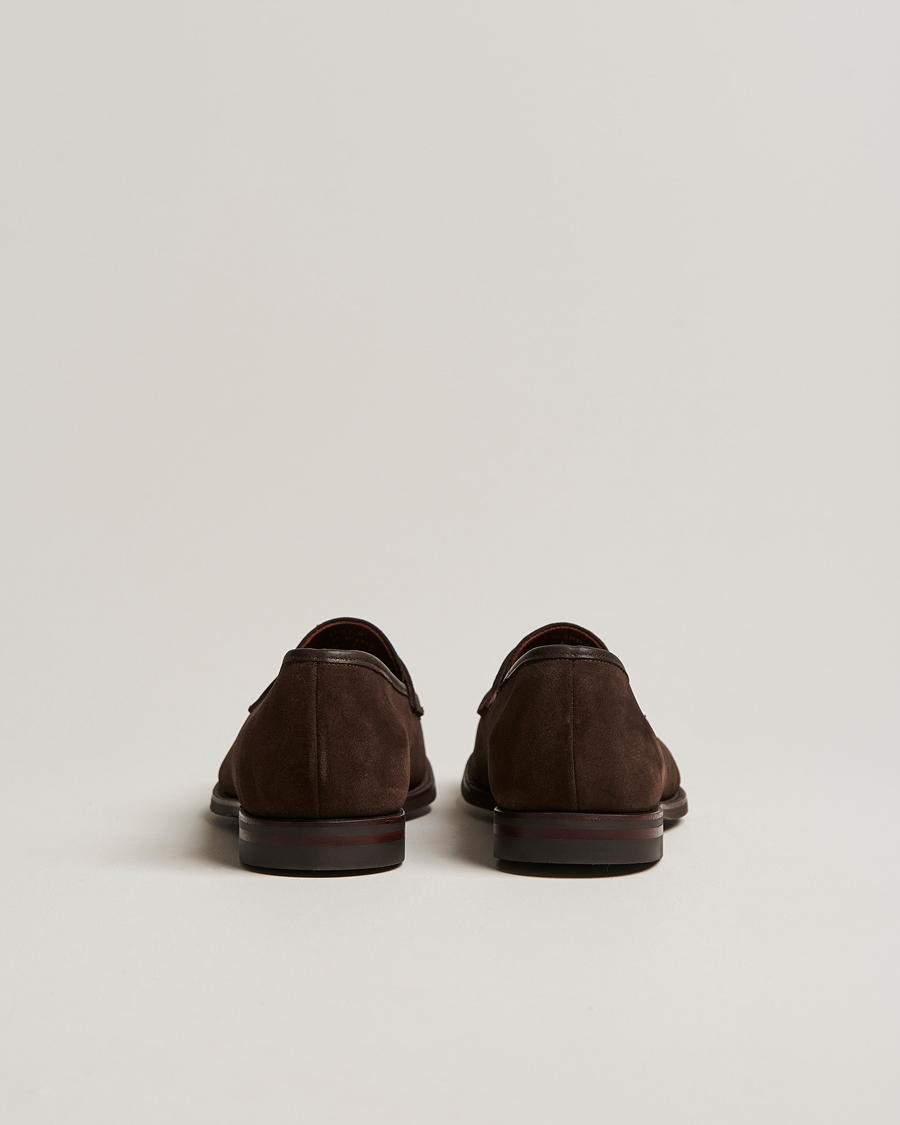 Mies | Loaferit | Crockett & Jones | Harvard City Sole Dark Brown Suede