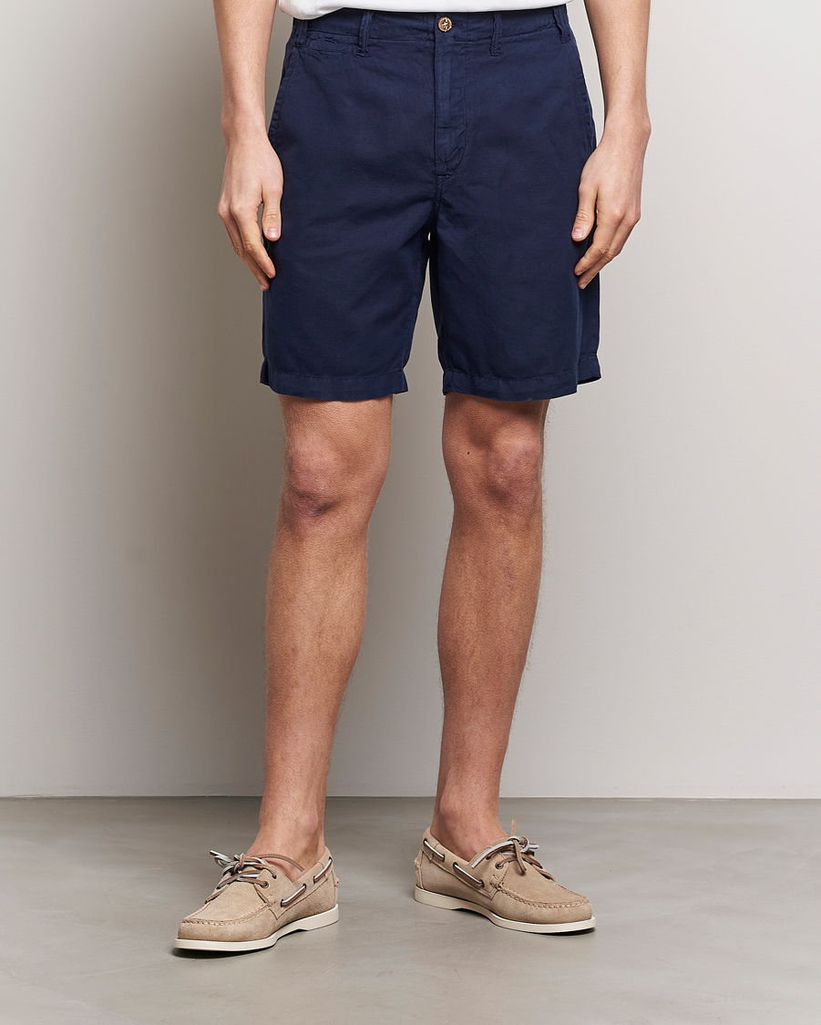 Mies | Polo Ralph Lauren | Polo Ralph Lauren | Cotton/Linen Shorts Newport Navy
