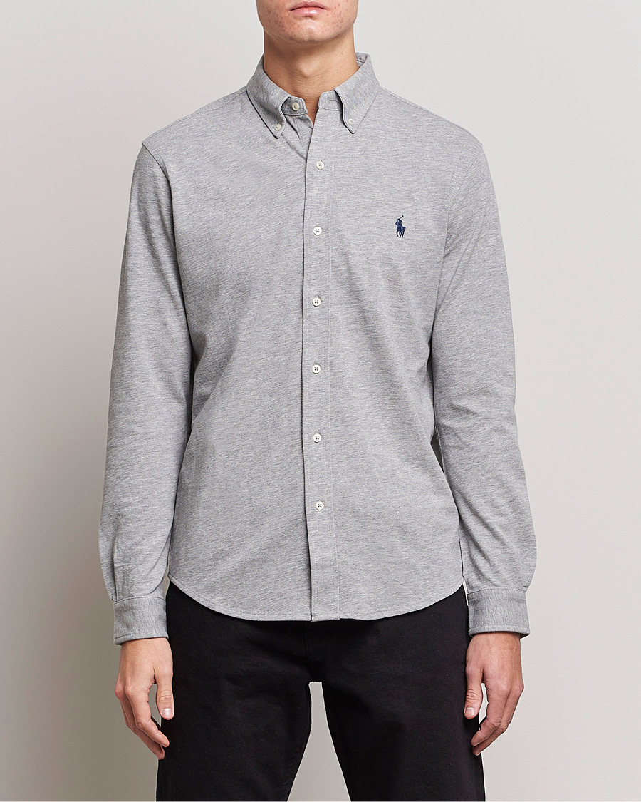 Mies | Pikee-paidat | Polo Ralph Lauren | Slim Fit Featherweight Mesh Shirt Andover Heather