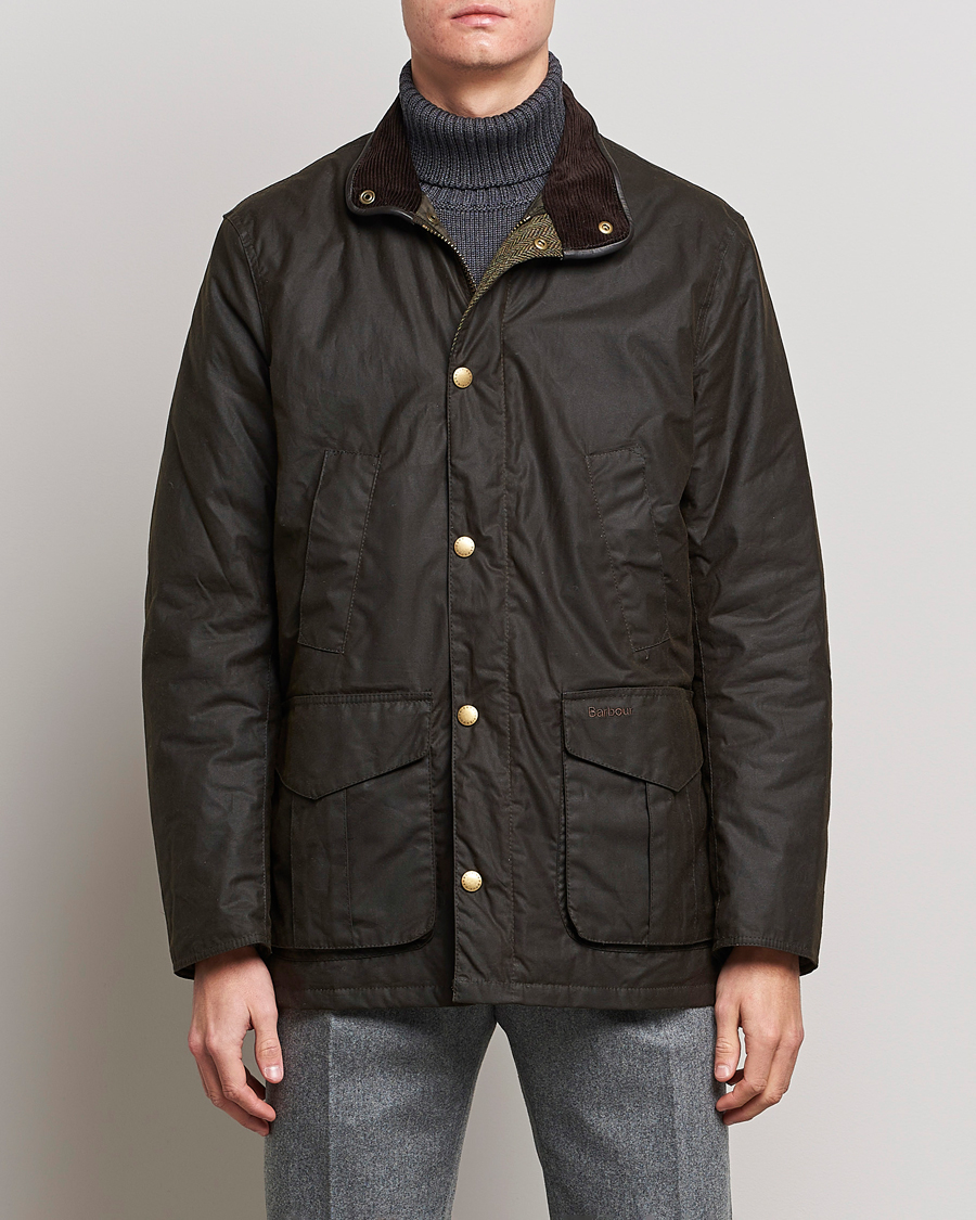 Mies | Barbour | Barbour Lifestyle | Hereford Wax Jacket Olive