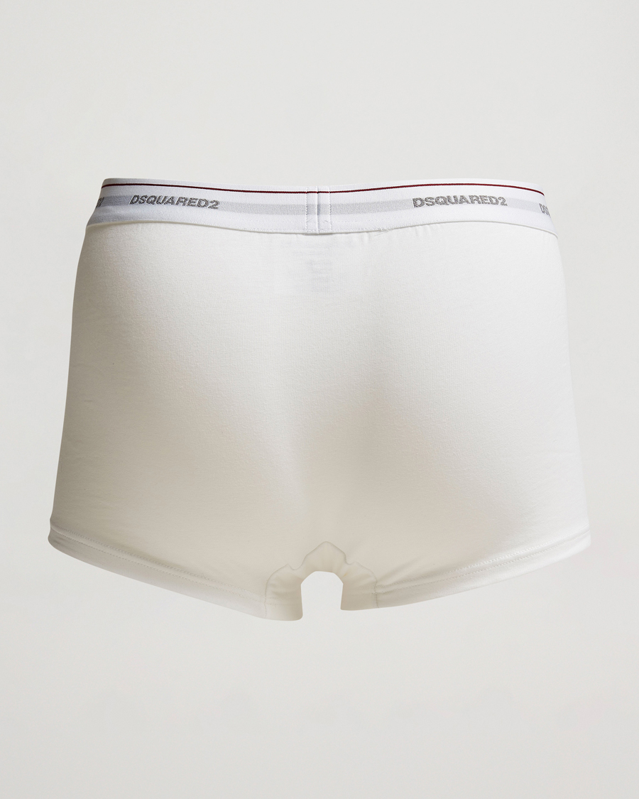 Mies | Vaatteet | Dsquared2 | 3-Pack Cotton Stretch Trunk White